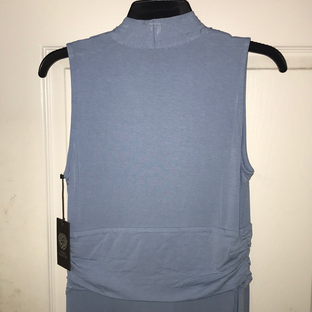 SOLD NWT Vince Camuto V Neck Maxi Dress S MSRP $119 Tonic Water Blue - Picture 8 of 11